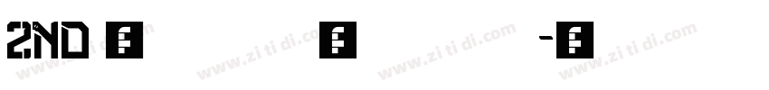 2nd 常规字体转换